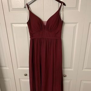 Azazie Cabernet colored dress. Rayna style.